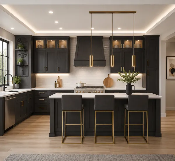 Emerald Pebble kitchen — Vita Cabinetry